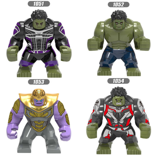 America Disney Marvel superhero series Big Hulk Minifigurs Building Blocks Avengers Thanos  Action Iron Models Children Gifts