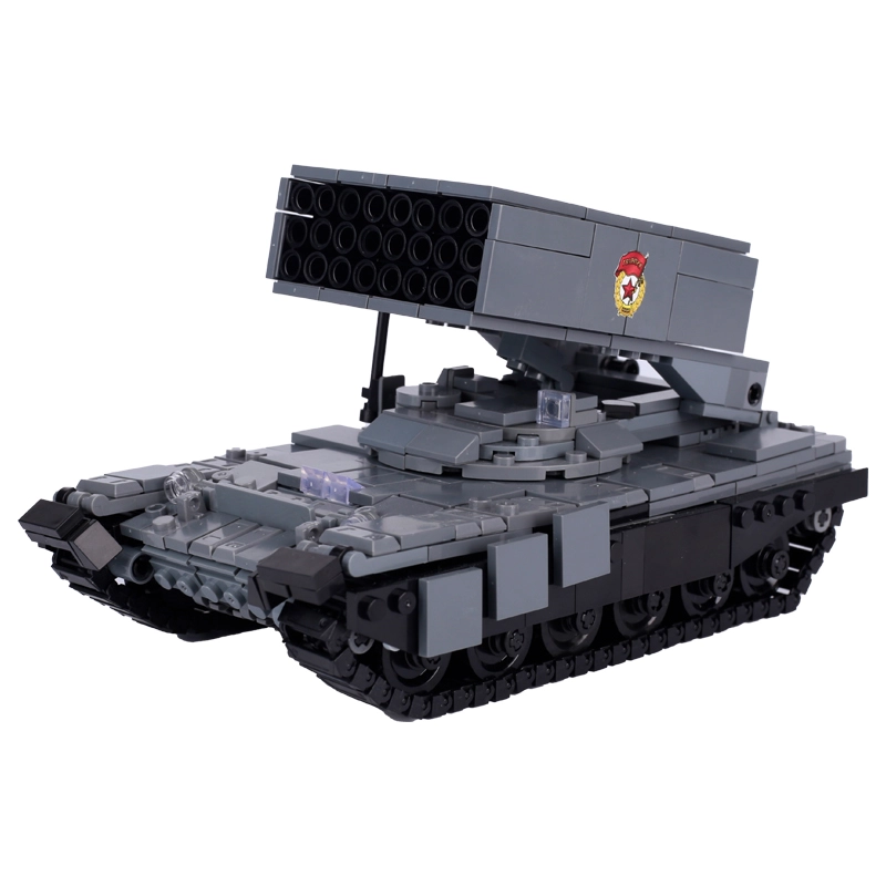 TOS-1 Self Propelled Rocket Launcher Tank Brick War weapon Missile Toy