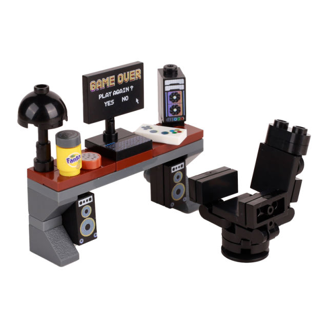 Computer Table Minigifures Brick Game Modern Models Radiator Mouse Toy