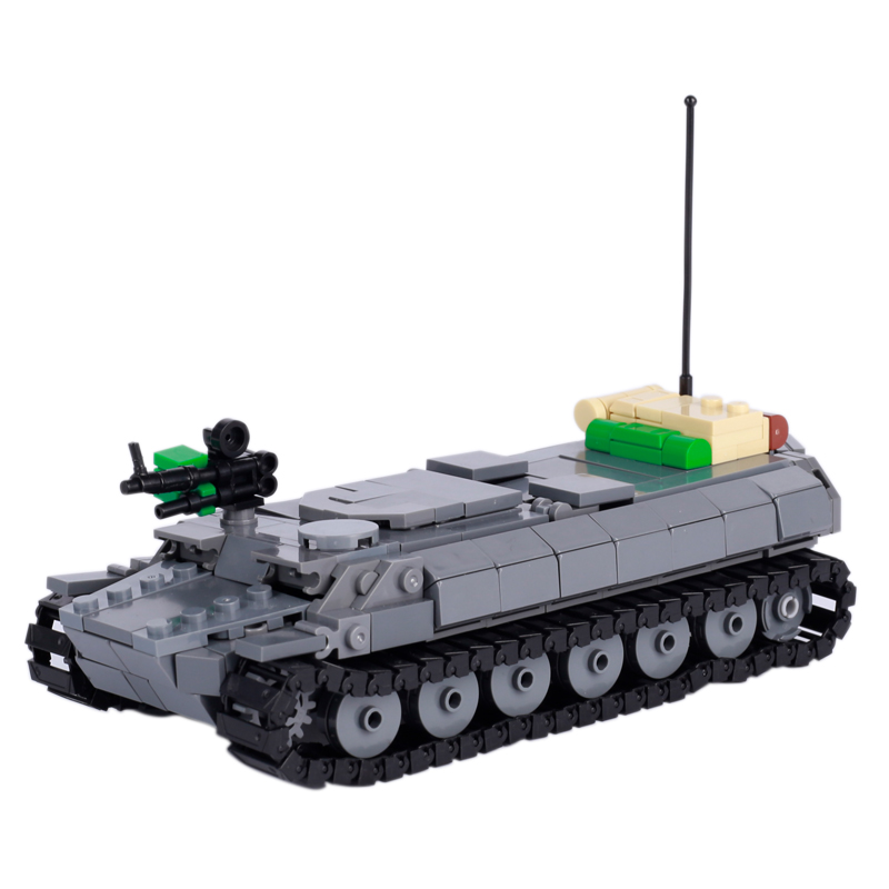MT LB Tracked Armored Transport Vehicle Brick War Gun Track Weapon Toy