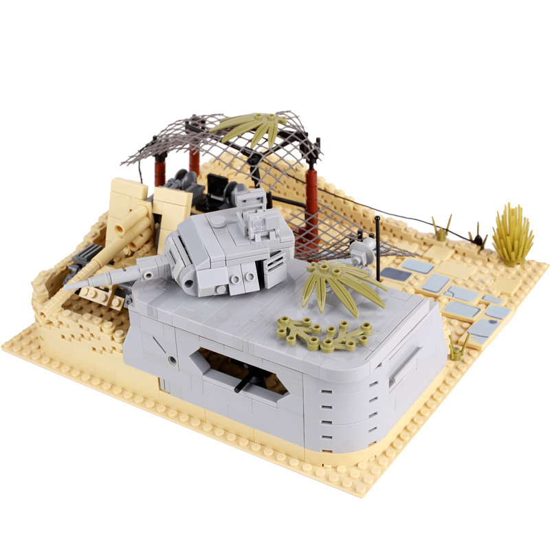 WW2 German Military War Scene Array Map Minifigurs Building Blocks Tank Vehicle Gun Iron Mesh Soldiers Weapon Headlamp Toy Gifts
