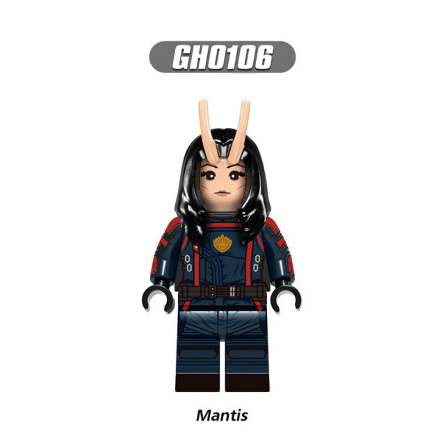 G0114 Marvel Superhero Series Mantis Rocket Raccoon Minifigures Buildiing Blocks American DC Anime The Avengers Model Toys Gift