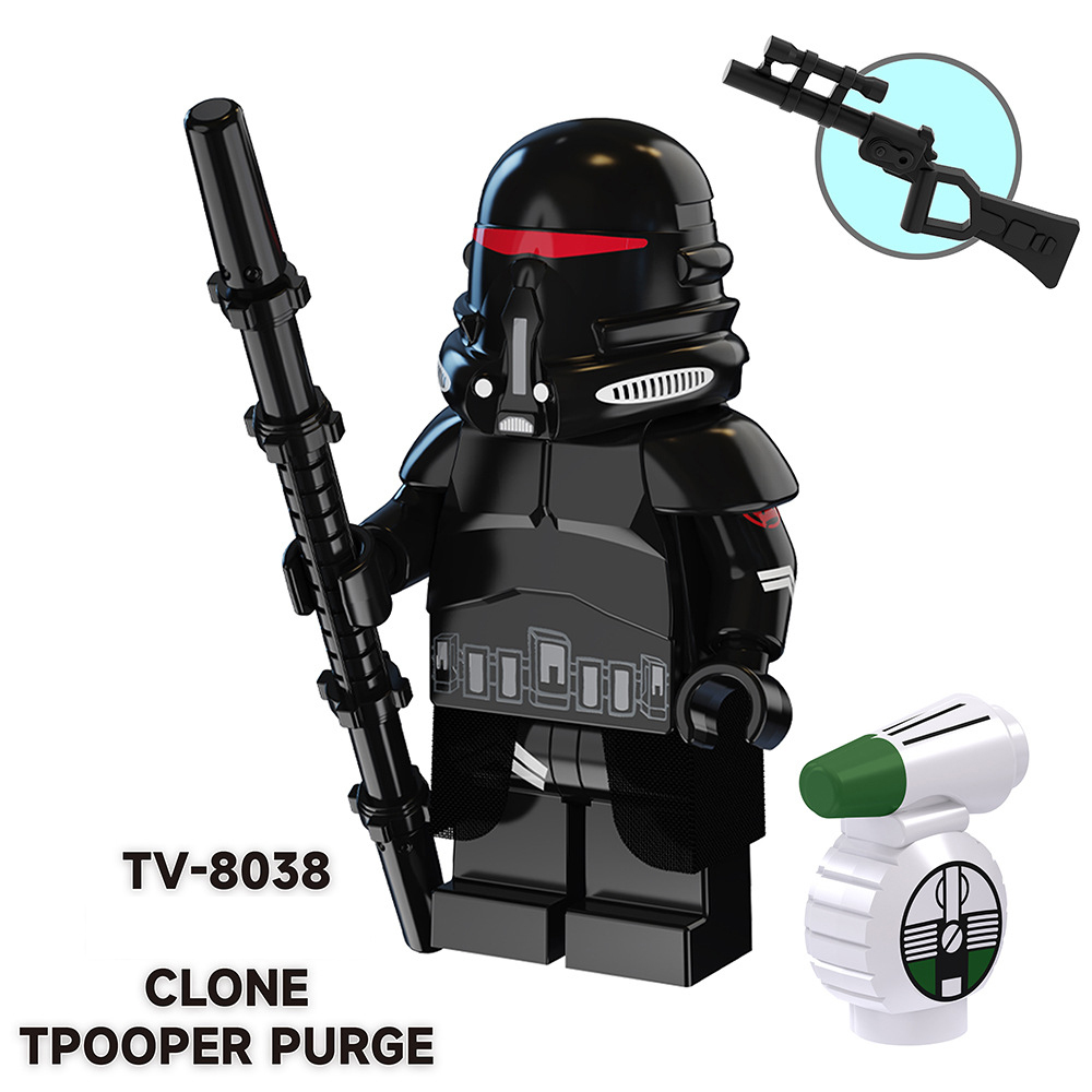 TV6105 Star Wars Series Minifigures Building Blocks Science Fiction Clone Cleanser Ahsoka Repairer Model Ameican Action Toy Gift