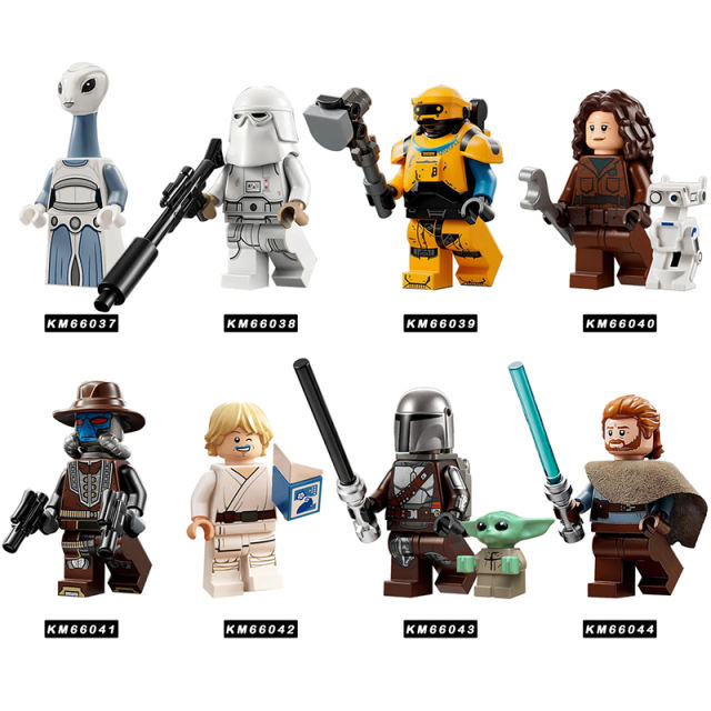 American Science Fiction Film Star Wars Series Minifigures Building Blocks Character Clone Mundi Ahsoka Luke Toys Gifts Children