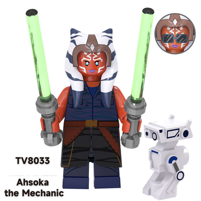 TV6105 Star Wars Series Minifigures Building Blocks Science Fiction Clone Cleanser Ahsoka Repairer Model Ameican Action Toy Gift
