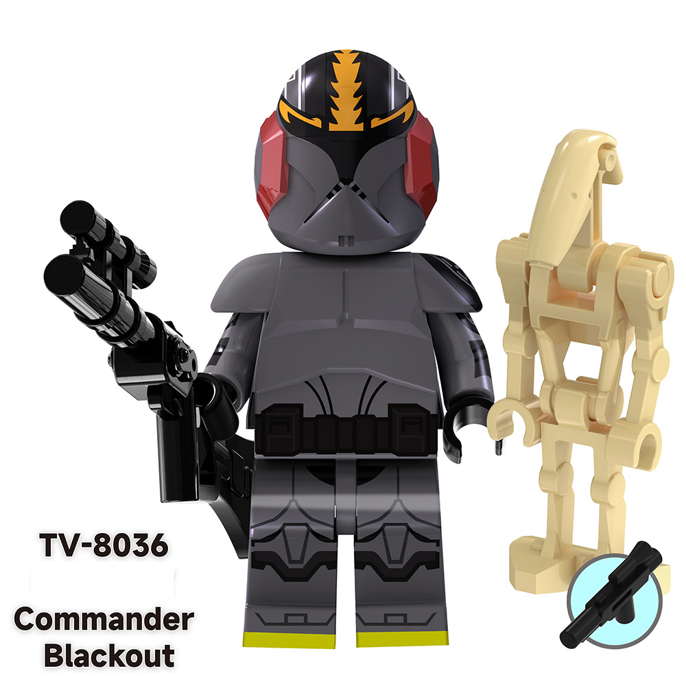 TV6105 Star Wars Series Minifigures Building Blocks Science Fiction Clone Cleanser Ahsoka Repairer Model Ameican Action Toy Gift