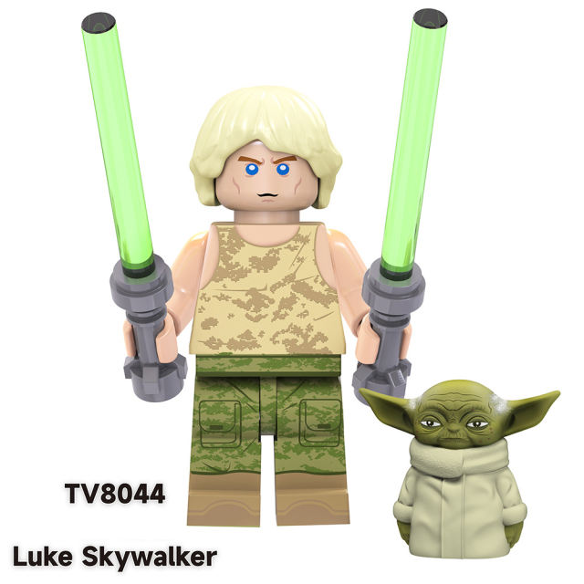 TV6106 Star Wars Science Fiction Series Minifigures Building Blocks Clone Volunteer Luke Skywalker Model  Ameica Action Toy Gift