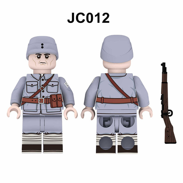 WW2 Military Minifigures Building Blocks War Germany Helmet Weapon Gun Soldiers Army Model Accessories Compatible Toys Boys Gift