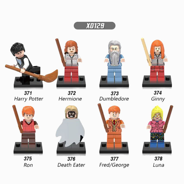 X0129 British Harry Potter Series Hermione Ginny Ron Luna Minifigrues Building Blocks George Death Easter Accessories Gifts Boys