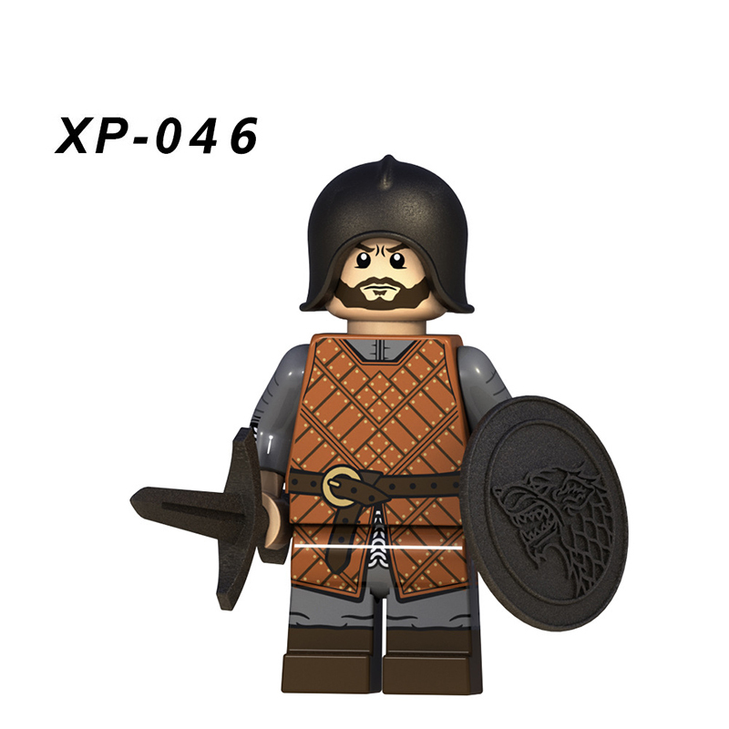 American TV Series Legoed Game Of Thrones Minifigures Building Blocks A Song Of Ice Fire Medieval Knight Weapon Toy Gift Children
