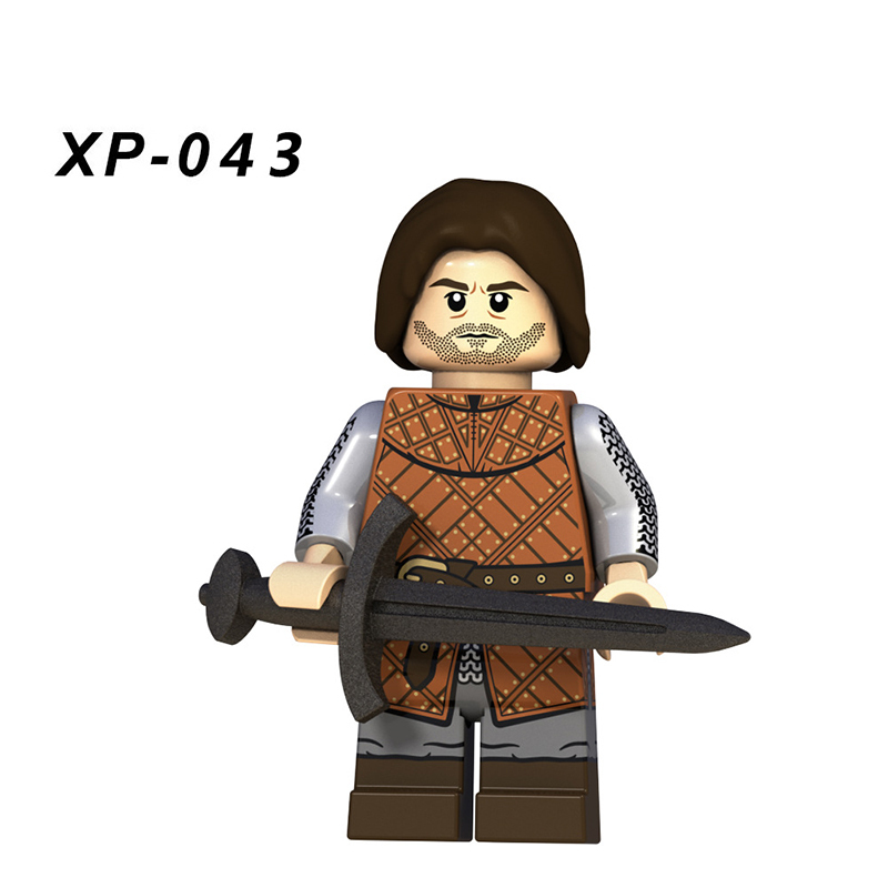 American TV Series Legoed Game Of Thrones Minifigures Building Blocks A Song Of Ice Fire Medieval Knight Weapon Toy Gift Children