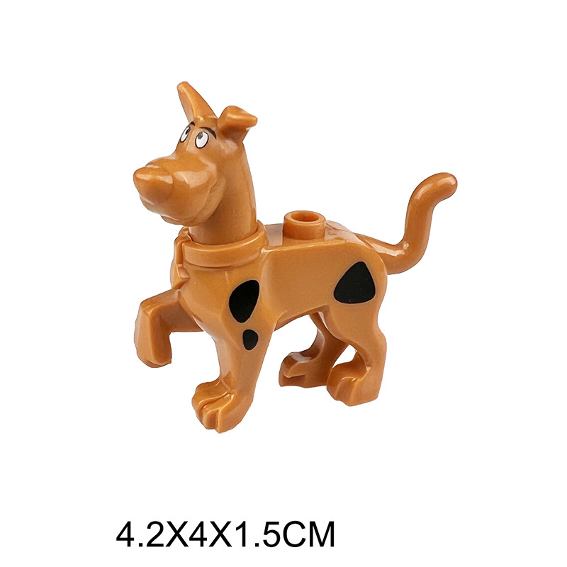 MOC City Animal Series Brown Spotted Snoopy Dog Building Blocks Figures Accessories Bricks Models Toys Children Compatible 75902