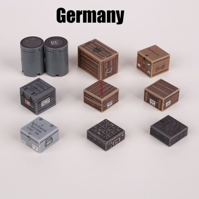 MOC WW2 German USA Soviet British Army Soldiers Sticker Military Building Blocks Weapon Material Package Accessories Parts Toys