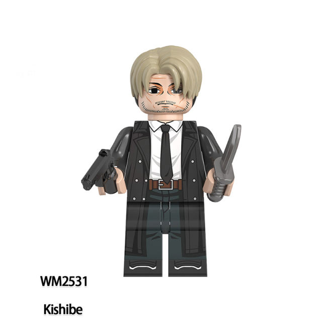 WM6159 Chainsaw Man Japanese Anime Series Minifigures Building Block Cartoon Denji Makima Power Decoration Toy Gift Children Boy