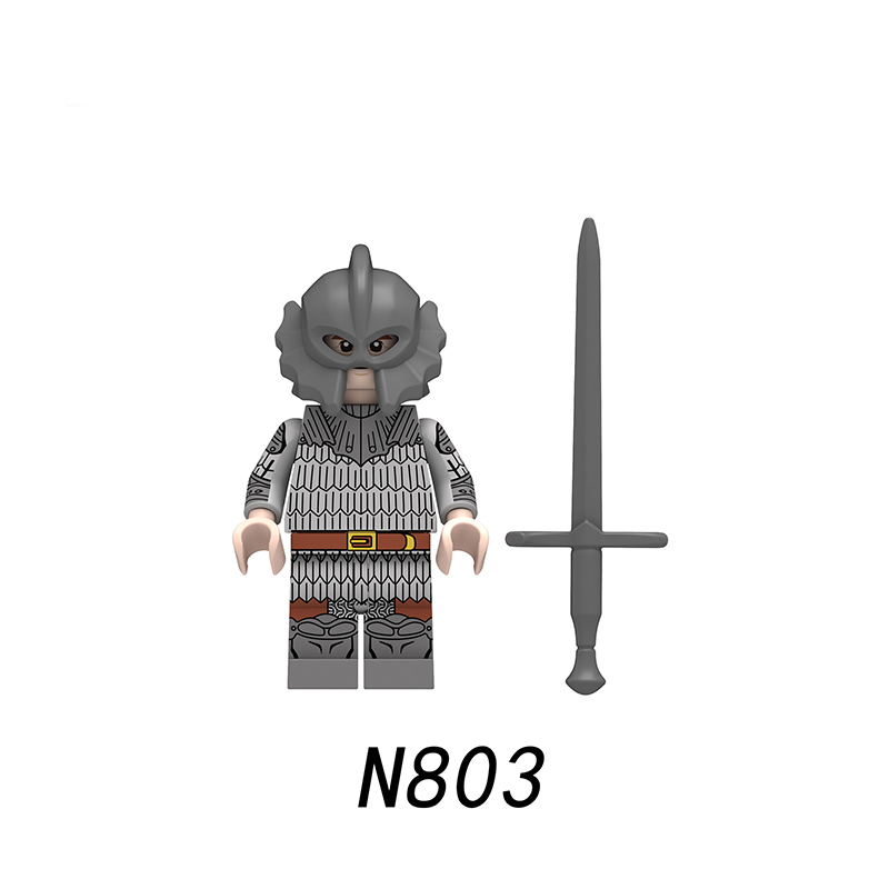Medieval Series Knight Minifigures Building Blocks War Army Soldiers Infantry Weapon Helmet Sword Accessories Toys Children Gift