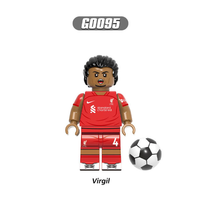 G0112 World Cup Soccer Match Player Minifigs Building Blocks Football Athletes Messi Mbappé Ronaldo Compatible Gifts Children