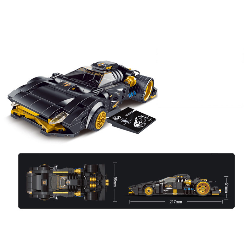 1:24 MOC New Supercar Explosive Modification Series Building Blocks Refitted Champions Sports Racing Vehicles Kids Toys Gift Boy
