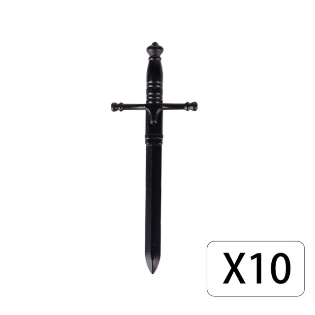 Medieval Series Military Arming Sword Building Blocks Knight Soldiers Army Warrior Weapon Accessories Parts War Toys Boys Gifts