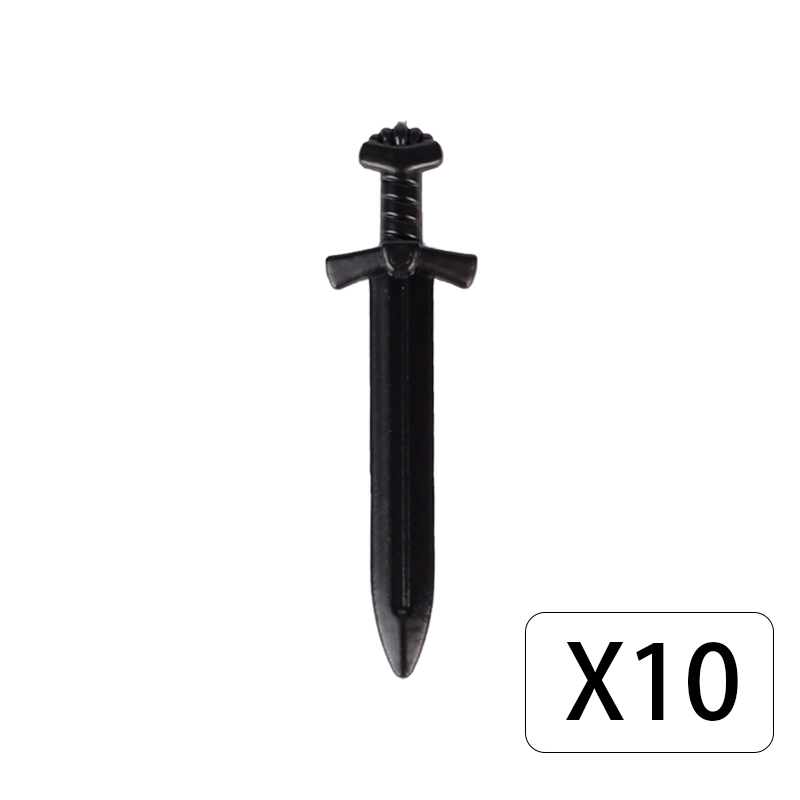 Medieval Military Series Viking Longsword Buildin Blocks War Soliders Army War Weapon Knight Accessories Parts Models Toys Boys