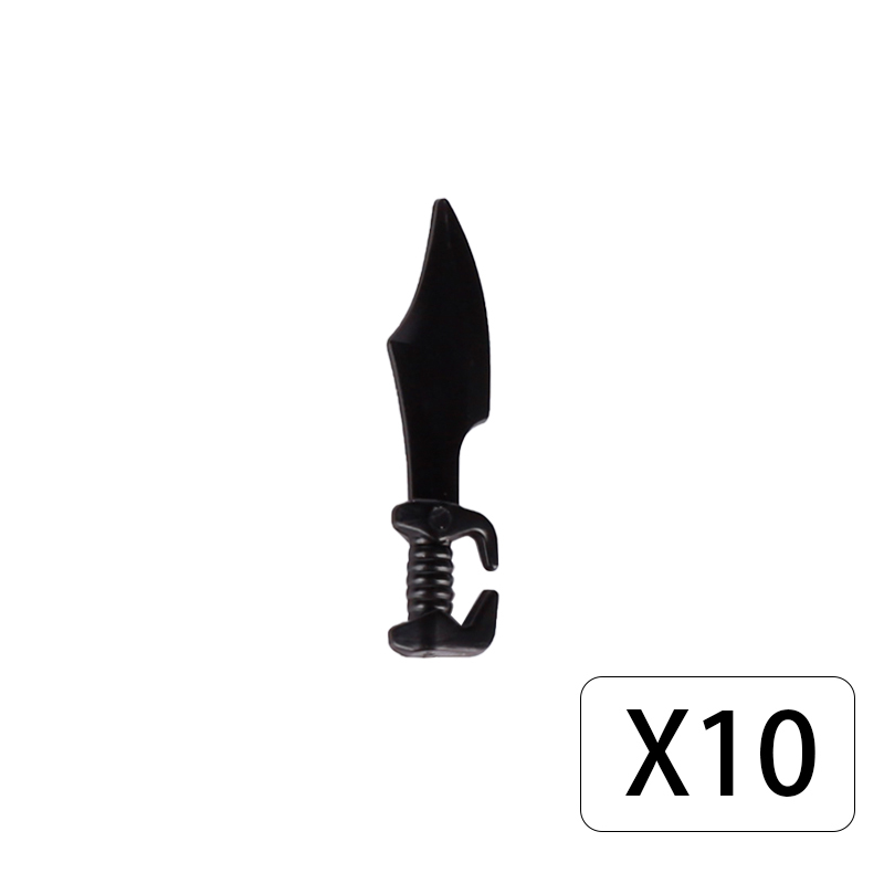Medieval Series Spartan Sword Building Blocks Military War Army Soldiers Historic Weapon Knife Accessories Parts Models Toys Boy