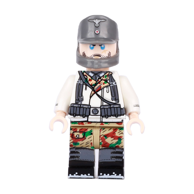 WW2 German Winter Soldiers Minifigs Bricks Helmet Compatibal