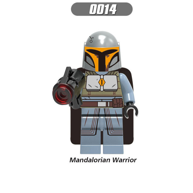 G0102 American Science Fiction Star Wars Series Minifigs Building Blocks Disney Movie Luke Mandalorian Warriors Weapon Toys Gift