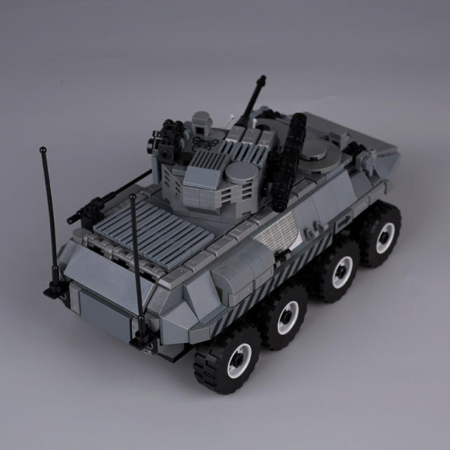 Military Series USA German Soviet Wheeled Armored Vehicle APV Buildiing Blocks War Army Soldiers Weapon Tank Car Toys Boys Gifts