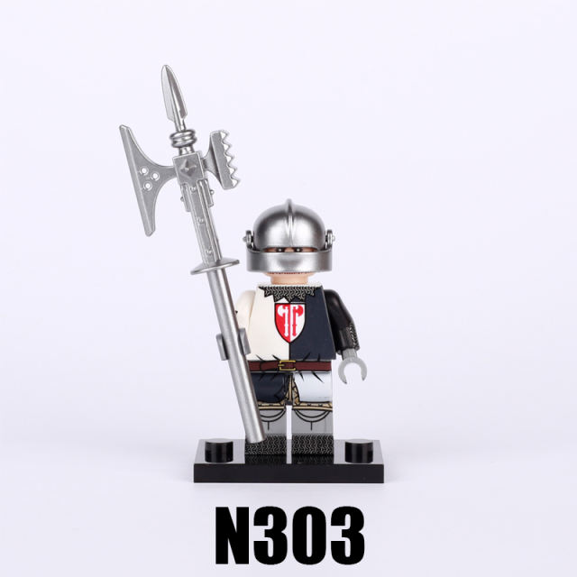 Medieval Series England Civil Wars Of The Roses Minifigures Building Blocks Army Soldiers Knight Fight Sword Shield Helmet Boys