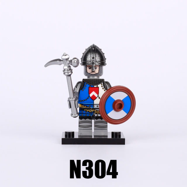 Medieval Series England Civil Wars Of The Roses Minifigures Building Blocks Army Soldiers Knight Fight Sword Shield Helmet Boys