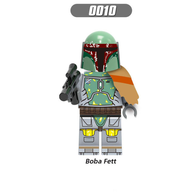 G0102 American Science Fiction Star Wars Series Minifigs Building Blocks Disney Movie Luke Mandalorian Warriors Weapon Toys Gift