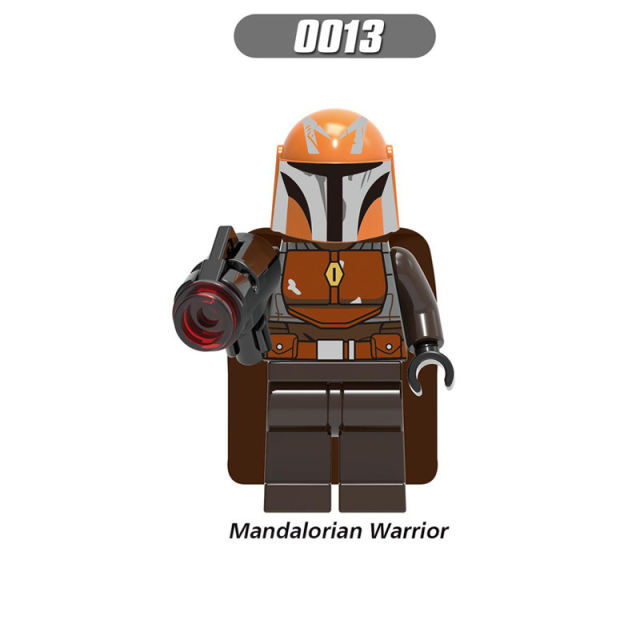 G0102 American Science Fiction Star Wars Series Minifigs Building Blocks Disney Movie Luke Mandalorian Warriors Weapon Toys Gift