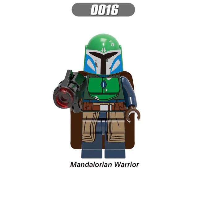 G0102 American Science Fiction Star Wars Series Minifigs Building Blocks Disney Movie Luke Mandalorian Warriors Weapon Toys Gift