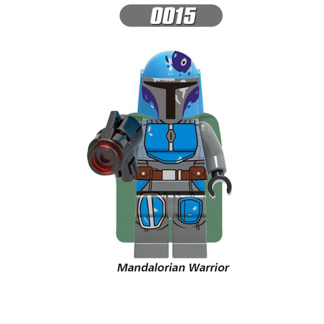 G0102 American Science Fiction Star Wars Series Minifigs Building Blocks Disney Movie Luke Mandalorian Warriors Weapon Toys Gift