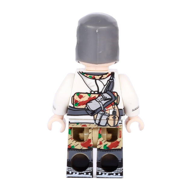 WW2 German Winter Soldiers Minifigs Building Blocks Military Army Gun Helmets Weapon Accessories Parts Models Bricks Toys Gifts