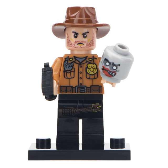 JX1003 American TV Series The Walking Dead Wolverine Minifigs Building Blocks Zombie Weapon Gun Accessories Toys Boys Children