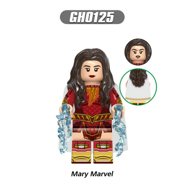 G0116 Superheroes Series Shazam Family Minifigs Building Blocks DC Whiz Comics Captain Marvel Freddy Freeman Toys Gifts Children