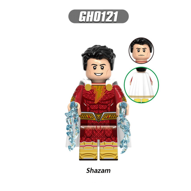 G0116 Superheroes Series Shazam Family Minifigs Building Blocks DC Whiz Comics Captain Marvel Freddy Freeman Toys Gifts Children