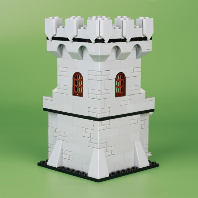 MOC City Series Medieval Military Castle City Wall Building Blocks Rome Warrior Soldiers Architecture Tower Knights Bricks Toys