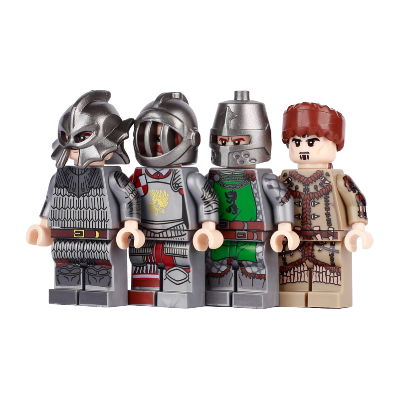 Medieval Series Knight Army Soldiers Minifigs Bricks Stick Weapon Part