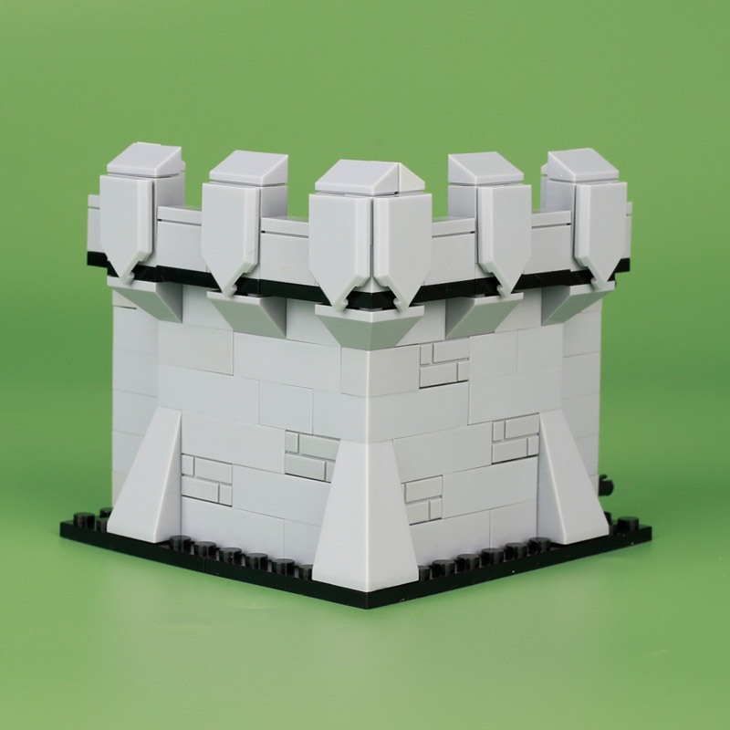 Medieval Castle City Walls Building Blocks Army Soldiers Knight Warriors Crusader Weapon Baseboard Accessories Toy Gift Children