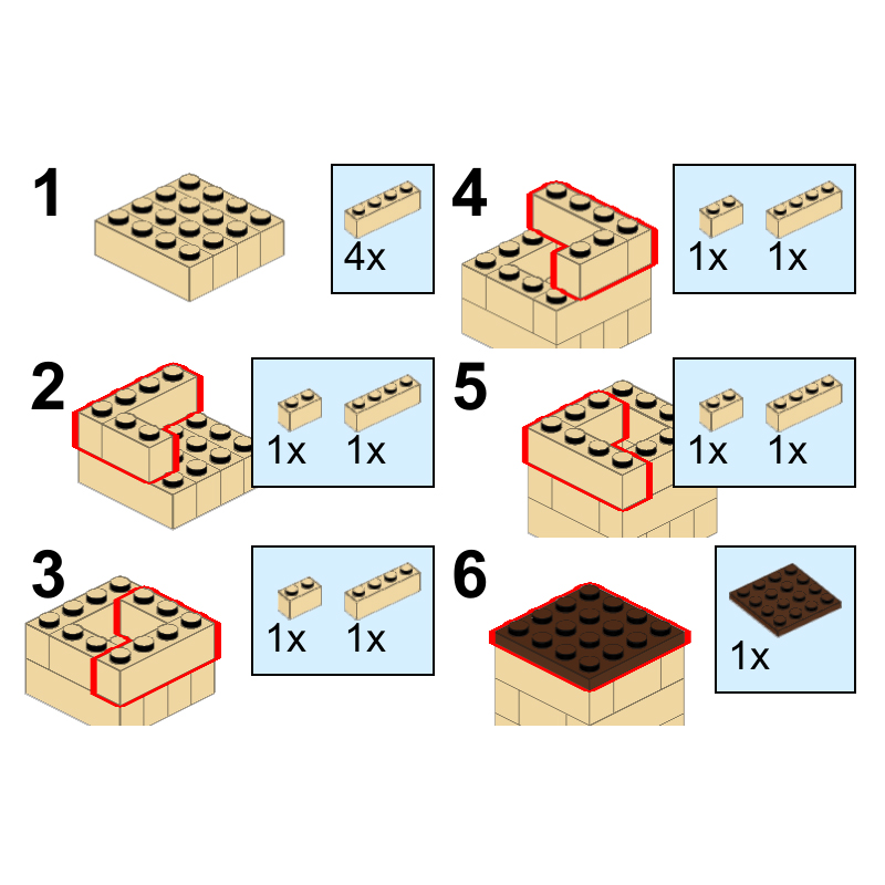 Military Series Field Bastion Sticker Bricks Minifigs War Wall Parts