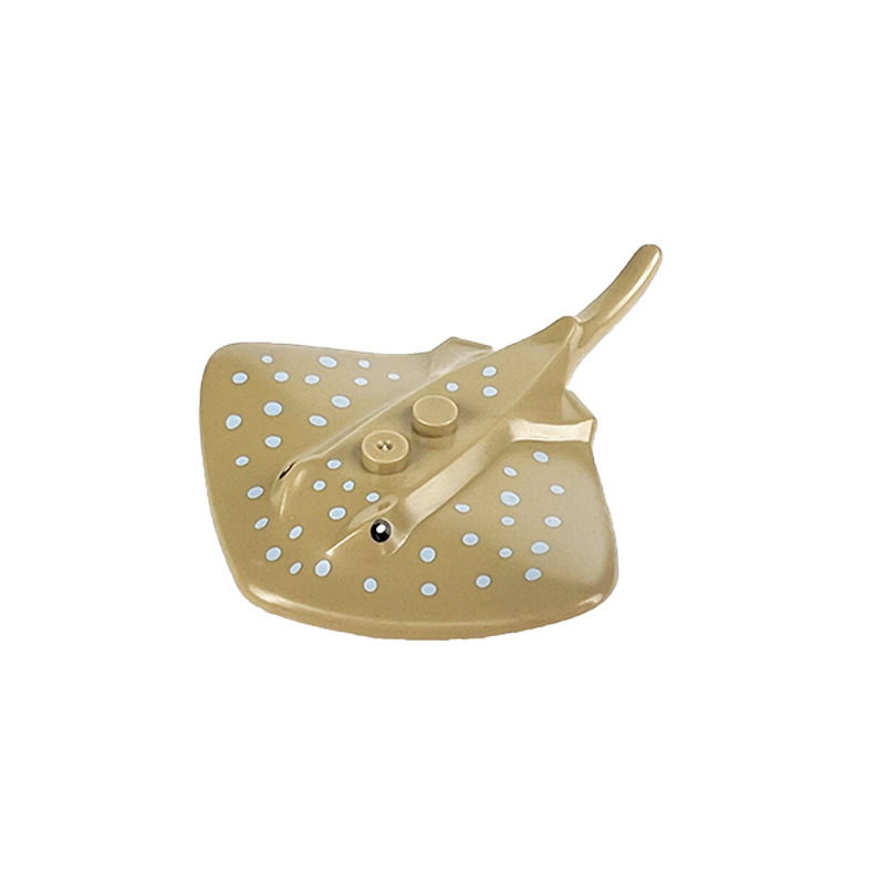 MOC City Animal Series Stingray Manta Ray Building Blocks Figure Wildlife Fish Spot Accessories Toys Boys Compatible With 68632