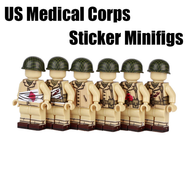 WW2 US Army Military Medic Team — Brick Block Army