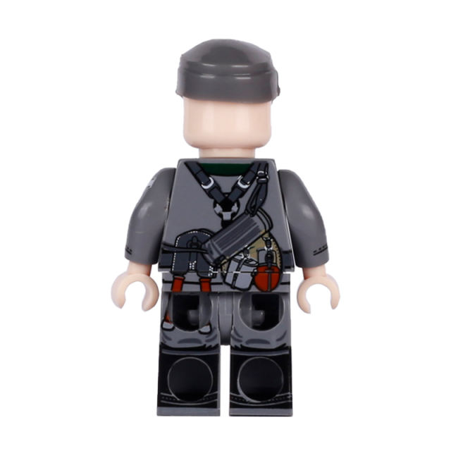 WW2 Military German Captain Soldiers Minifigs Building Blocks Army Gun Helmets Weapon Accessories Parts Models Bricks Toys Gifts