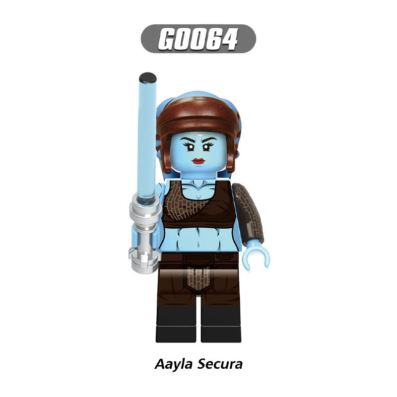 G0108 Star Wars Series Minifigs Building Blocks Superheroes Anakin Skywalker Ahsoka Tano Jedi Temple Guard Weapon Lightsaber Toy