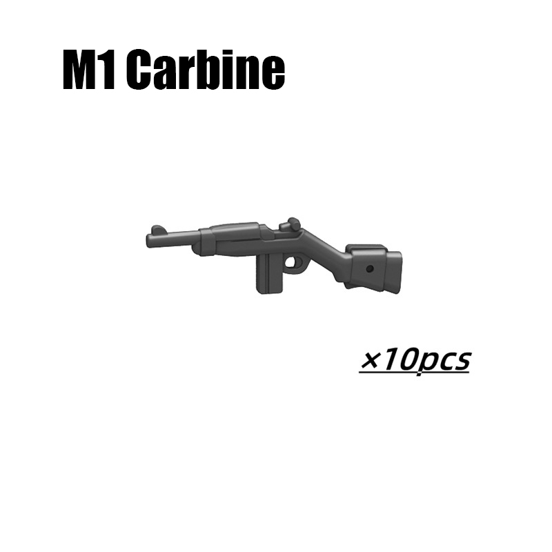 WW2 Military Weapon Gun Series Accessories USA Britain Soviet Italy Russia Army Solider Submachine Carbene Semi Automatic Rifle