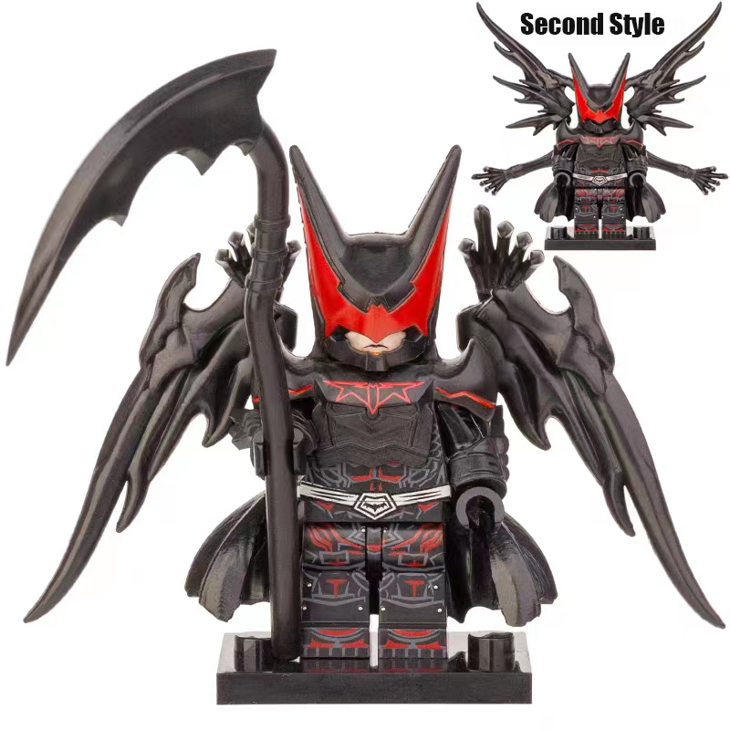 LE01-02 American DC Movie Series Superhero Hellbat Minifigs Building Blocks Justice League Batman Weapon Wing Accessories Toys Boys Gift