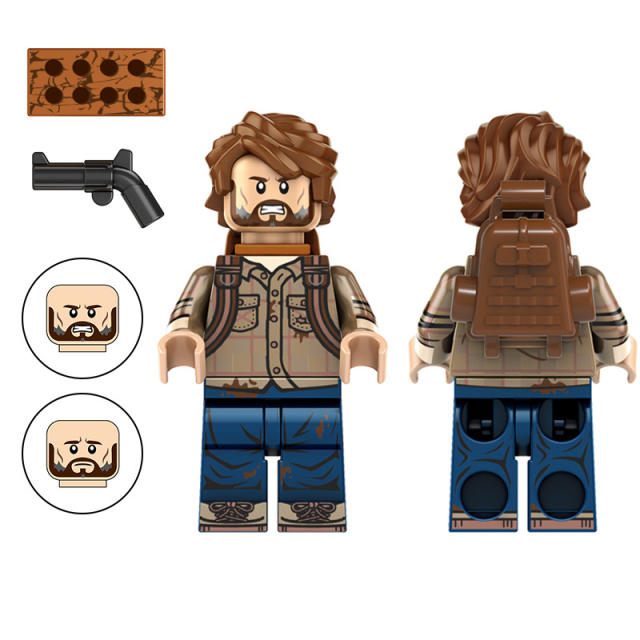 American TV Games Series The Last of Us Minifigs Building Blocks CharacterJoel Ellie  Weapon Gun Knife Bag Accessories Toys Gift