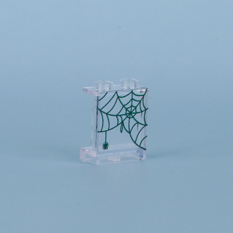 MOC City Series Spider Web Window Building Blocks Street View Home Compatible Transparent Accessories Bricks Toy Boy 60596 57895