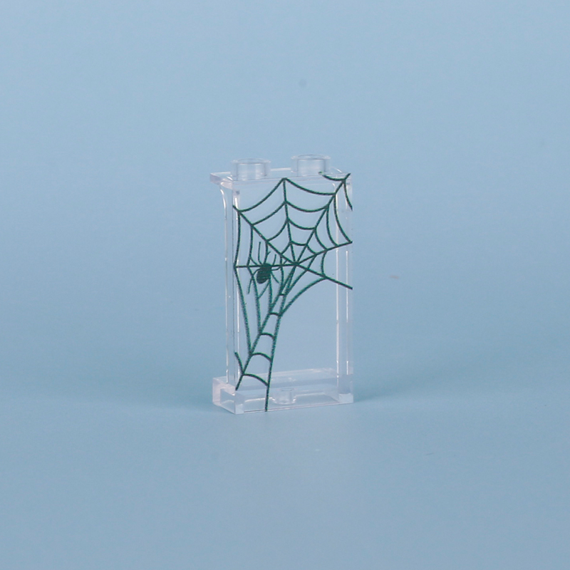 MOC City Series Spider Web Window Building Blocks Street View Home Compatible Transparent Accessories Bricks Toy Boy 60596 57895